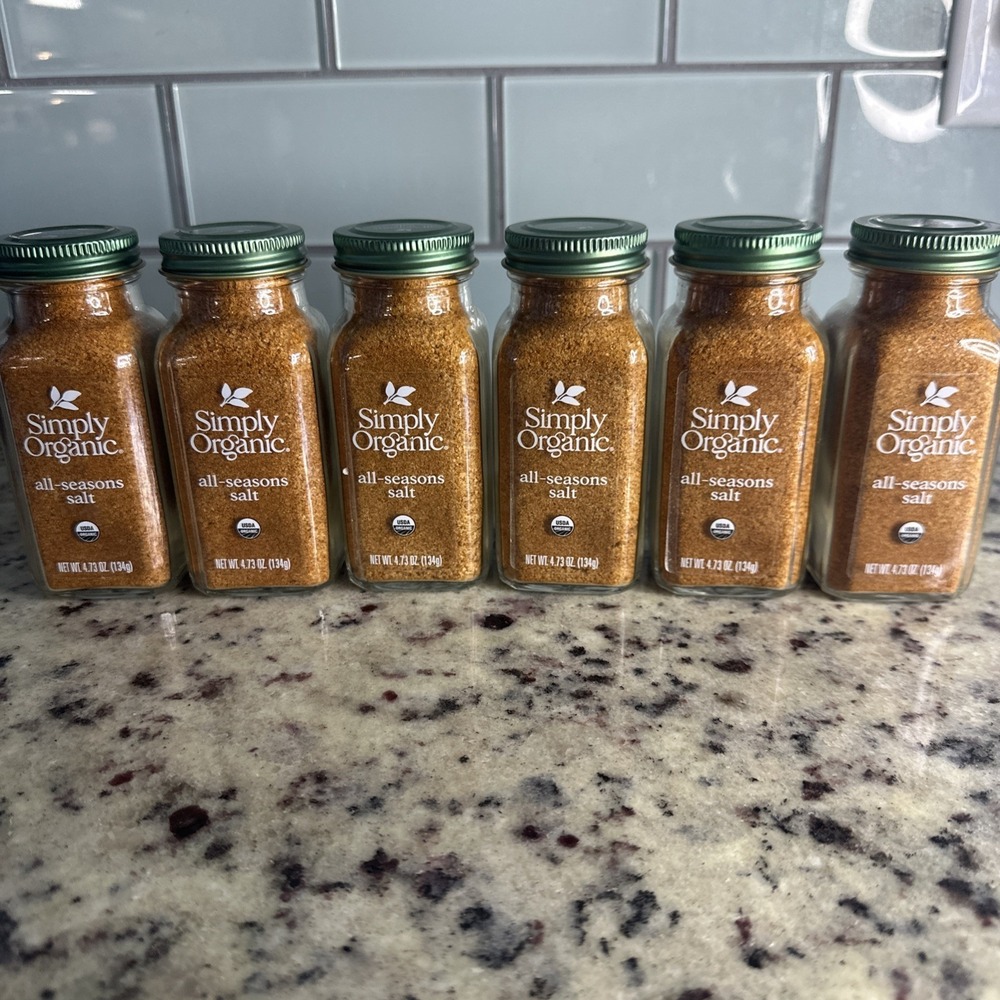 6 NEW SIMPLY ORGANIC All-Season Salt, 4.73 oz (134 g)‎
